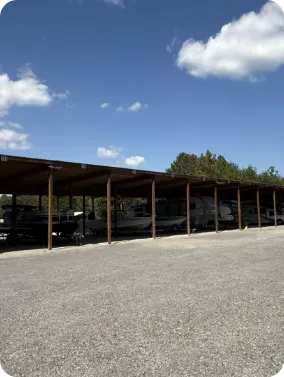 Covered storage facility