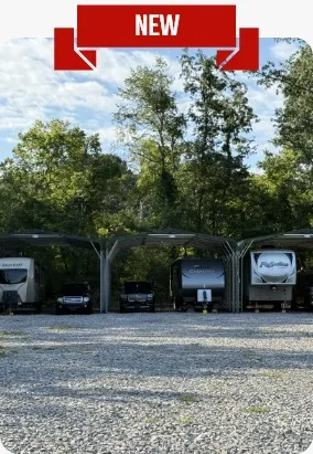 Covered storage lot